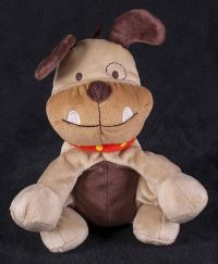 Carters Just One Year JOY Puppy Bull Dog Plush Lovey.